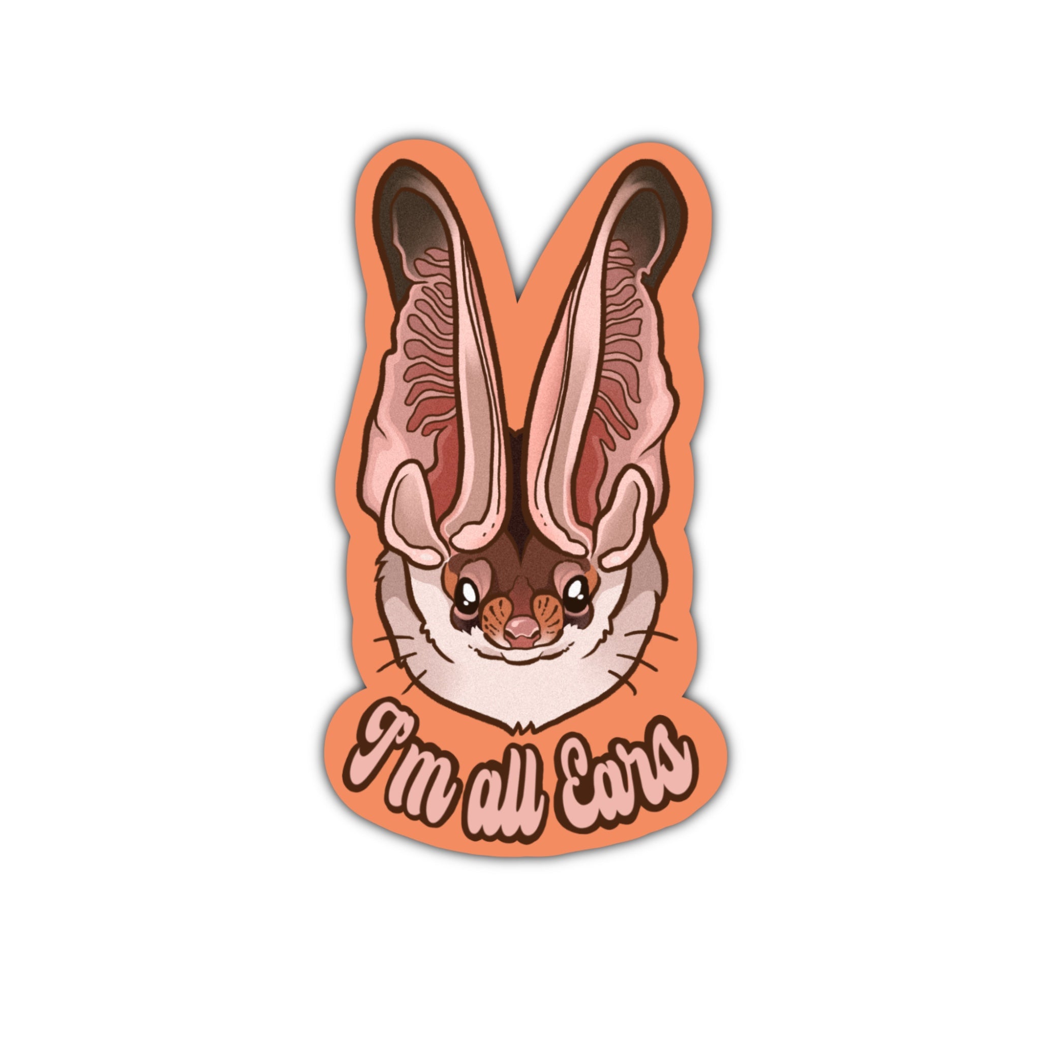I'm all Ears Bat Sticker