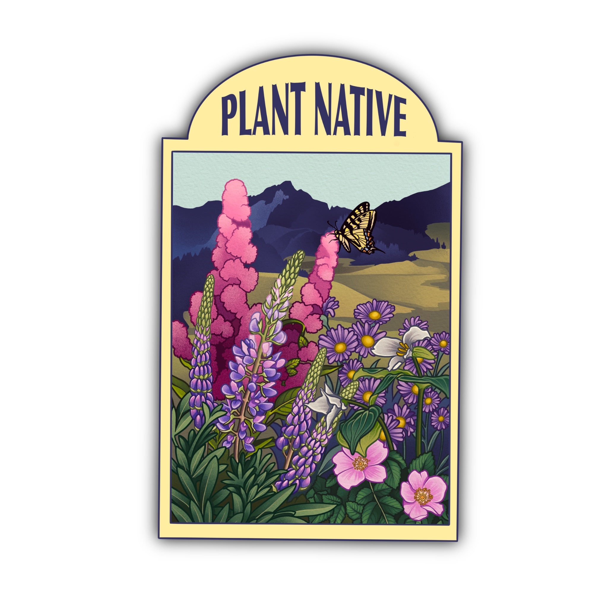 Plant Native Sticker