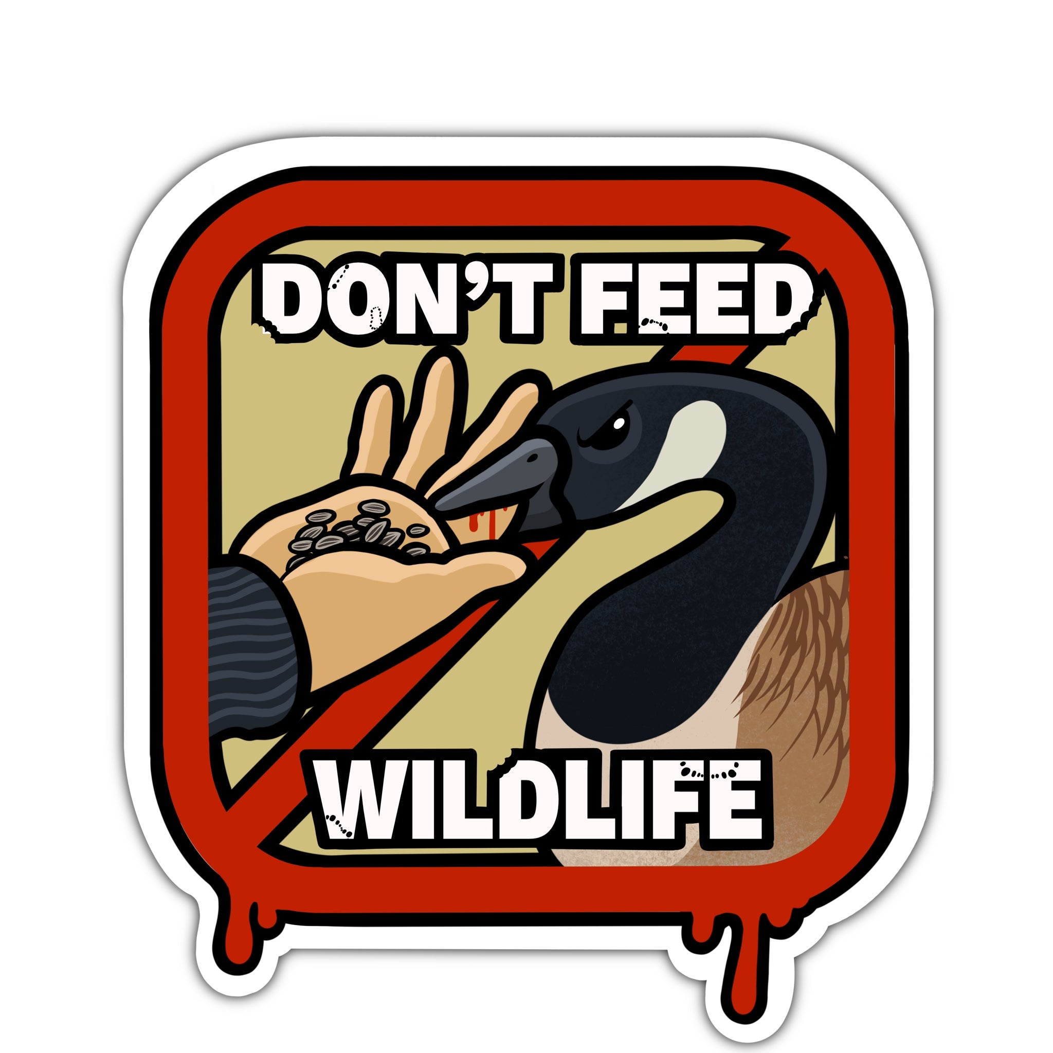 Don't Feed Wildlife Sticker