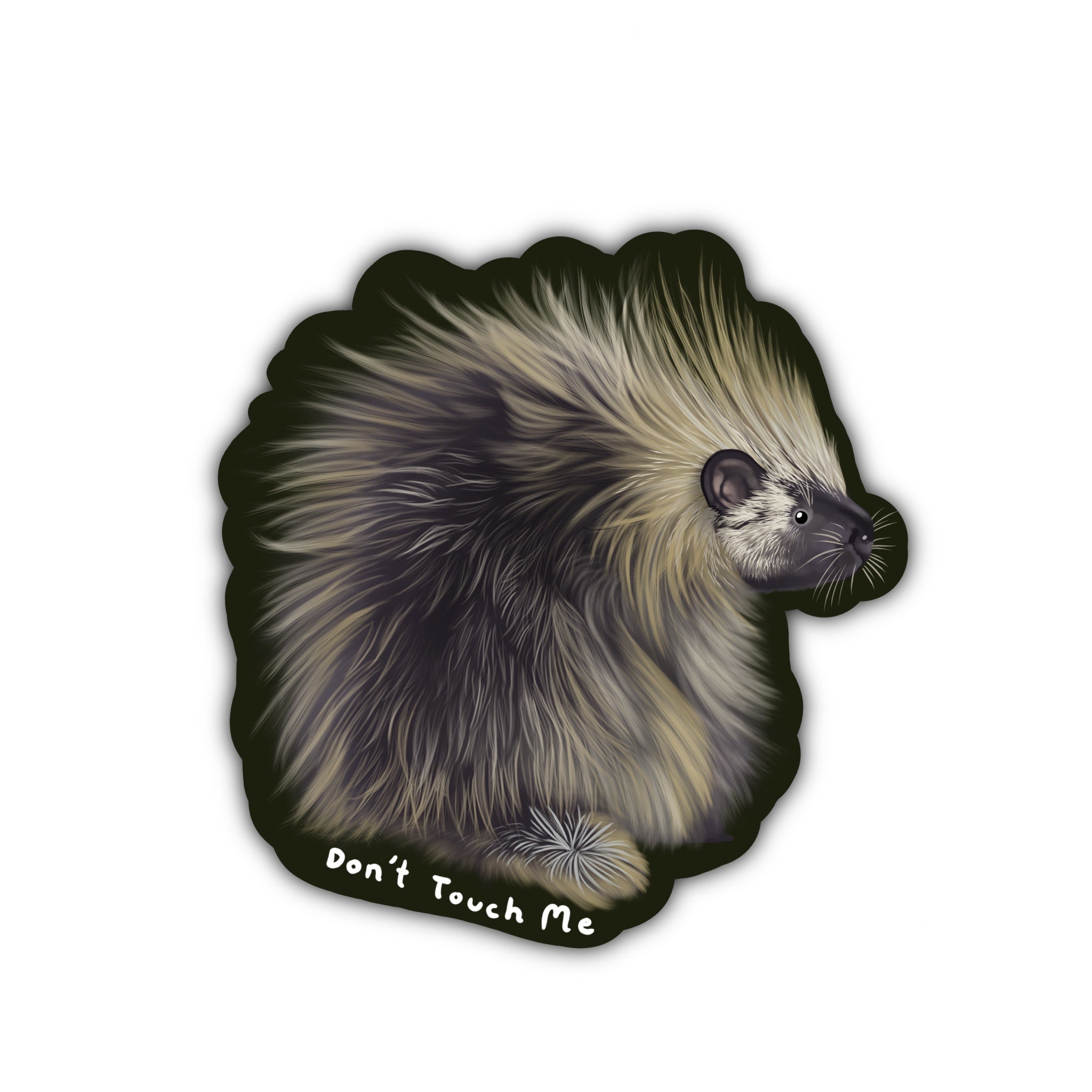 Don't Touch Me Porcupine Sticker