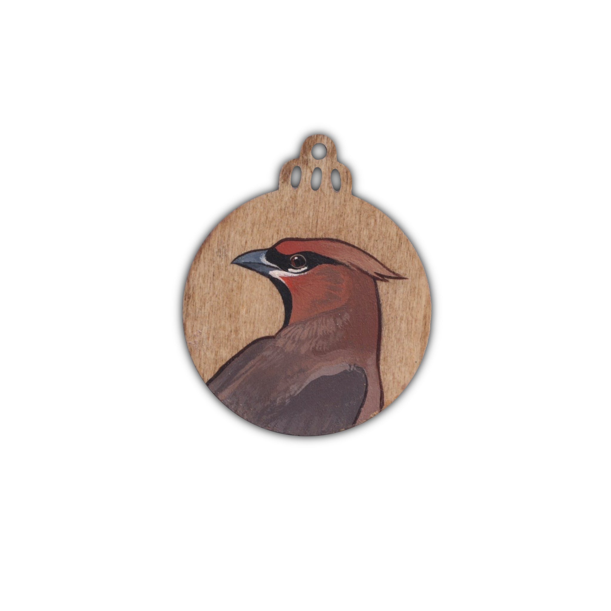 Bohemian Waxwing Ornament