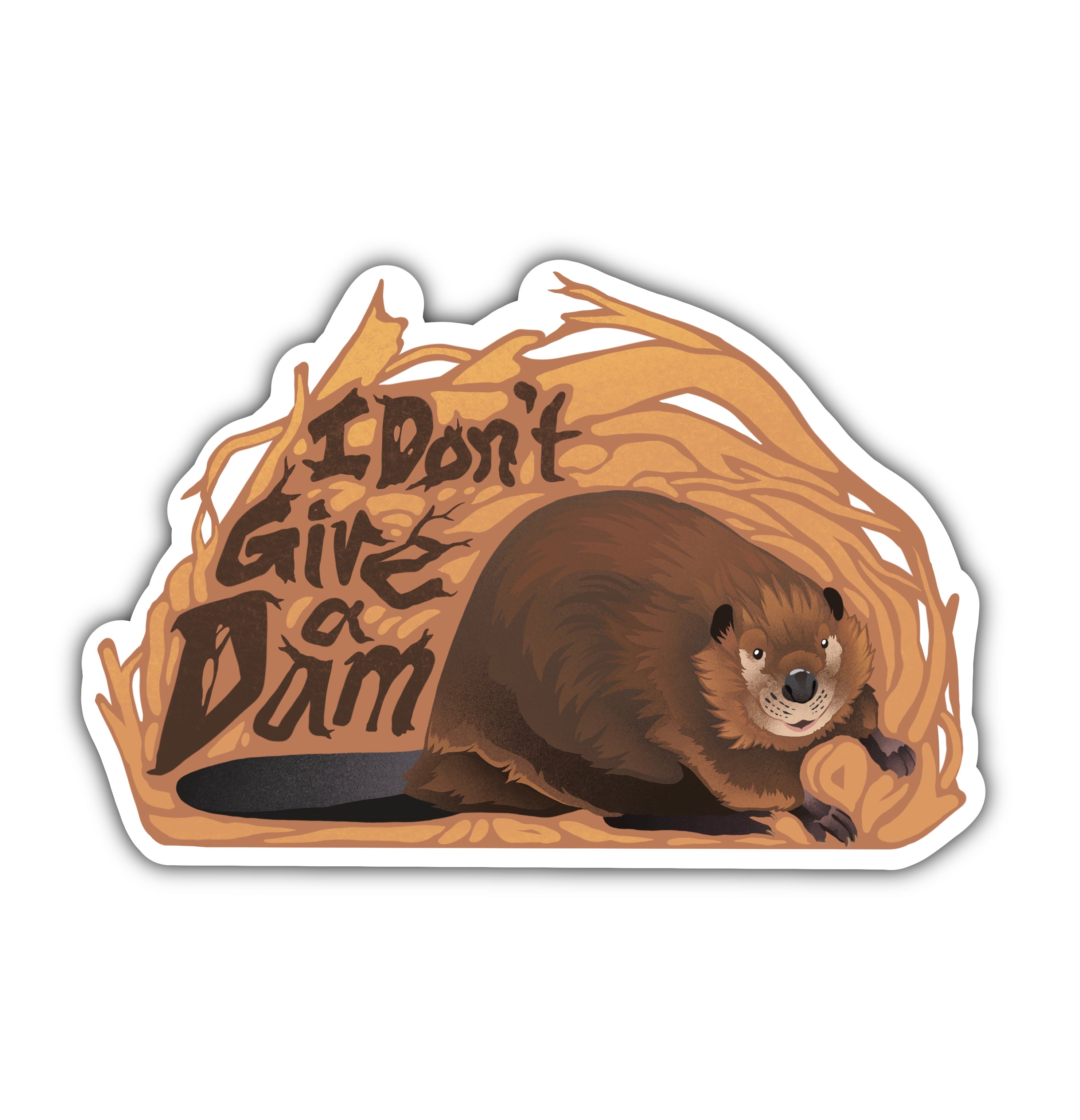 I Don't Give a Dam Sticker